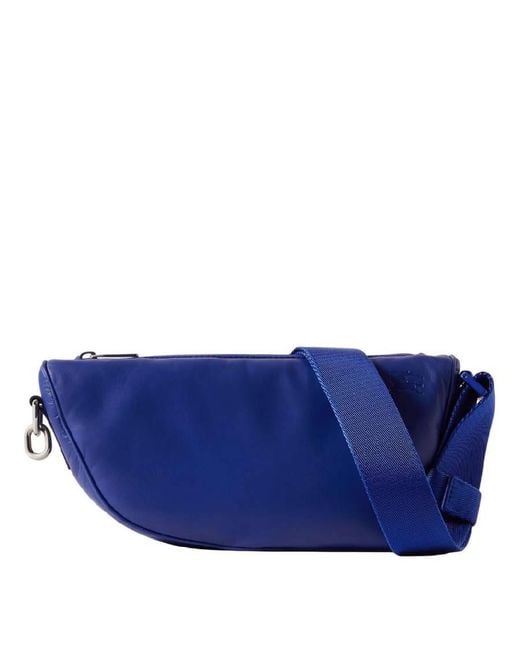 Burberry Blue Shiled Leather Crossbody Bag for men