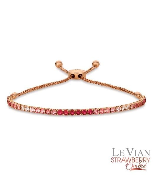 Le Vian Metallic Ladies Strawberry Ombre Bracelets Set