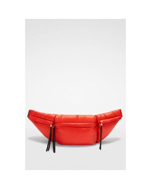 Jil Sander Red Poppy Padded Pouch Bag for men