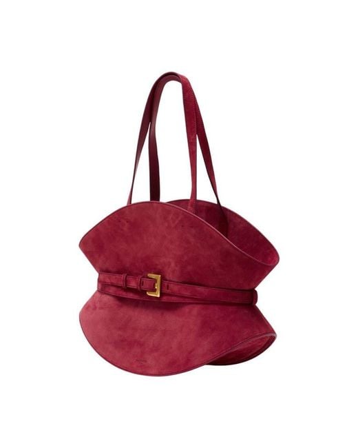 Balmain Red Shuffle Shoulder Bag