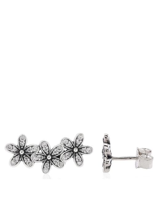Pandora Metallic Dazzling Daisies Stud Earrings