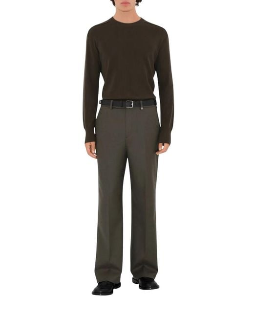 Burberry Gray Tailored Cut Wool Trousers, Brand Size 46 (Us for men