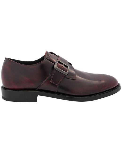 Tod's Brown Leather Derby Shoes for men