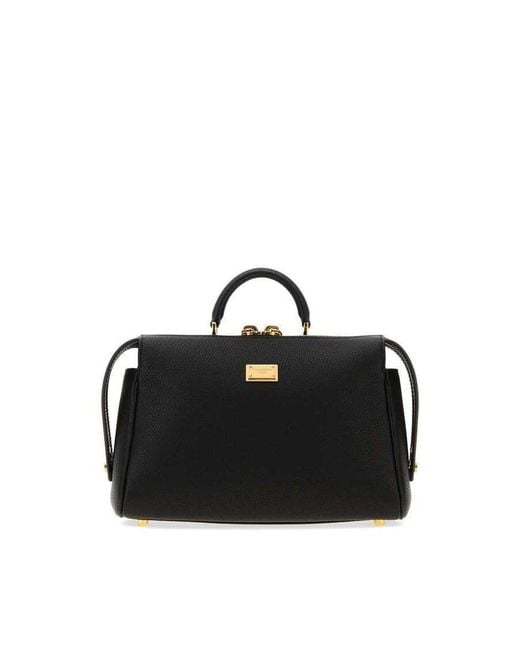 Dolce & Gabbana Black Dolce & Gabbana Vintage Top Handle Bag