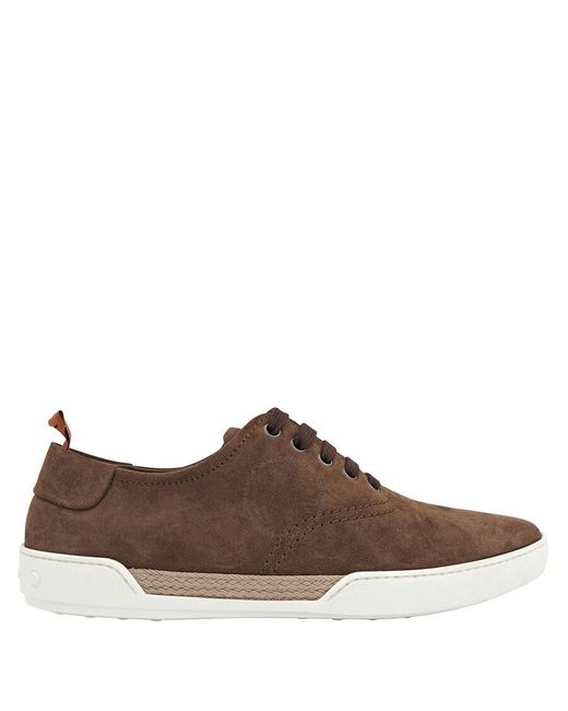 Tod's Brown Allacciato Gomma Lace-up Sneakers for men