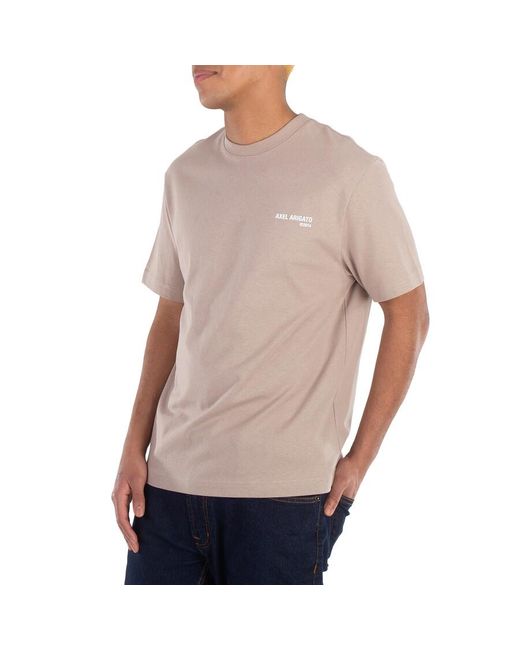 Axel Arigato Gray Legacy Logo Printed T-Shirt for men