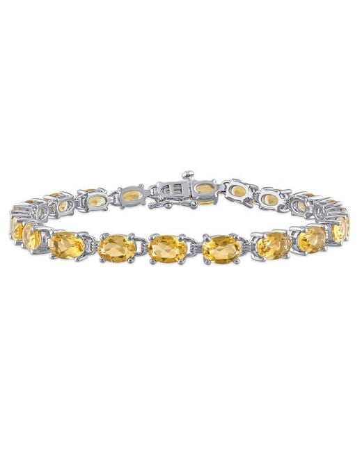 Amour Metallic 14 3/4 Ct Tgw Citrine Bracelet