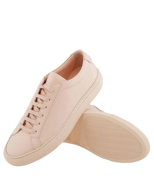Common Projects Pink Achilles Low-top Sneakers