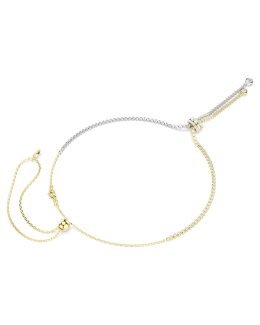Swarovski Brown Hyperbola Round Cut Y Necklace for men