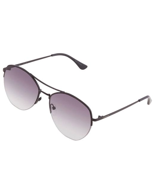 Calvin Klein Black Grey Pilot Sunglasses Ck20121s 001 57