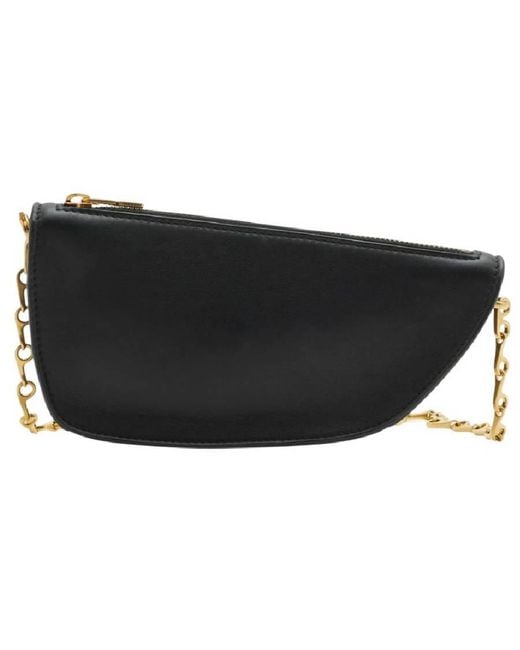 Burberry Black Micro Shield Sling Mini Bag