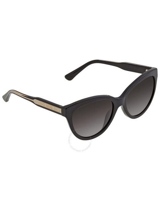 Michael Kors Dark Gray Gradient Cat Eye Sunglasses Mk2158 30058g 55