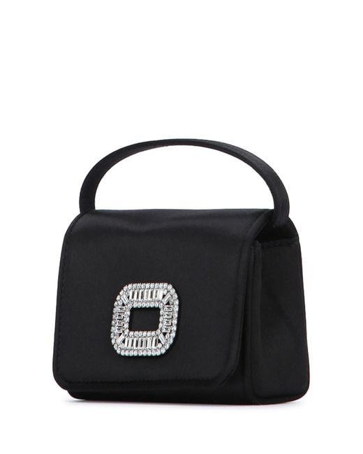 Roger Vivier Black Pilgrim Nano Bag