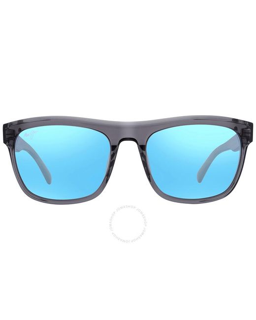 Maui Jim S-turns Blue Hawaii Rectangular Sunglasses for men