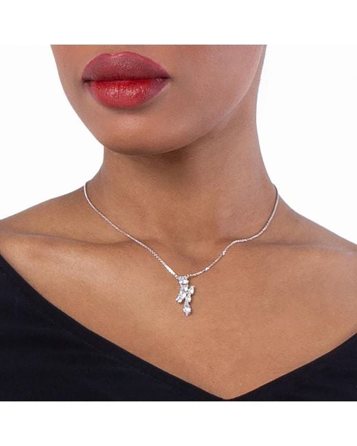 Swarovski Metallic Matrix Pendant Motif Rhodium Shiny