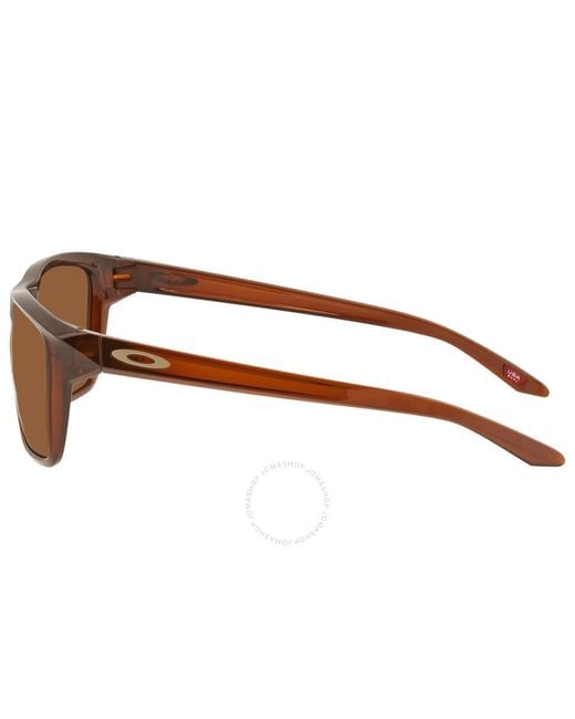 Oakley Brown Prizm Bronze Rectangular Sunglasses Oo9448 944802 57 for men