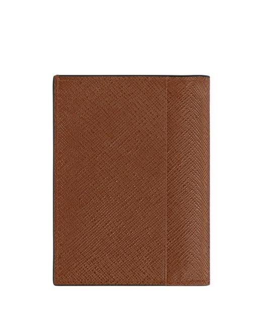 Montblanc Sartorial 4Cc Leather Mini Wallet in Brown for Men | Lyst