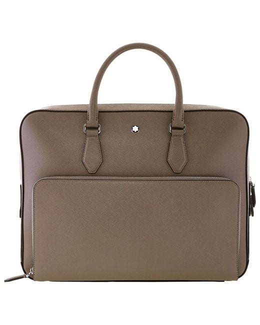 Montblanc Brown Medium Sartorial Leather Document Case