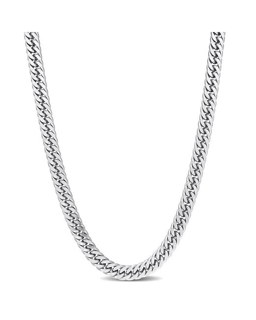 Amour Metallic 5.5Mm Double Curb Link Chain Necklace