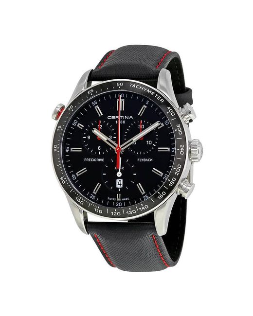 Certina Ds-2 Flyback Chronograph Black Dial Watch 00 for men