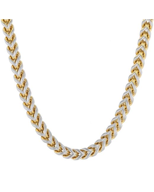 Robert Alton Metallic Stainless Steel With Finish Franco Matte Chain for men