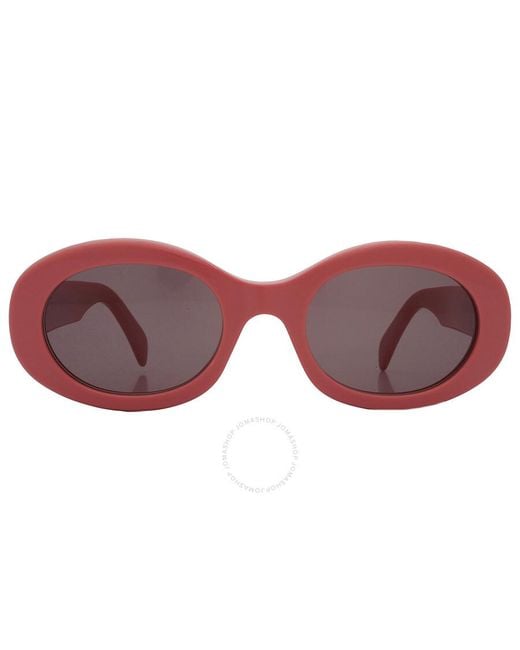 Céline Multicolor Triomphe Grey Oval Sunglasses Cl40194u 72a 52