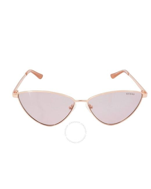 Guess Factory Pink Gradient Bordeax Butterfly Sunglasses