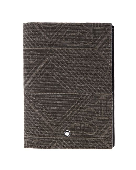 Montblanc Gray 4810 Jacquard Passport Holder