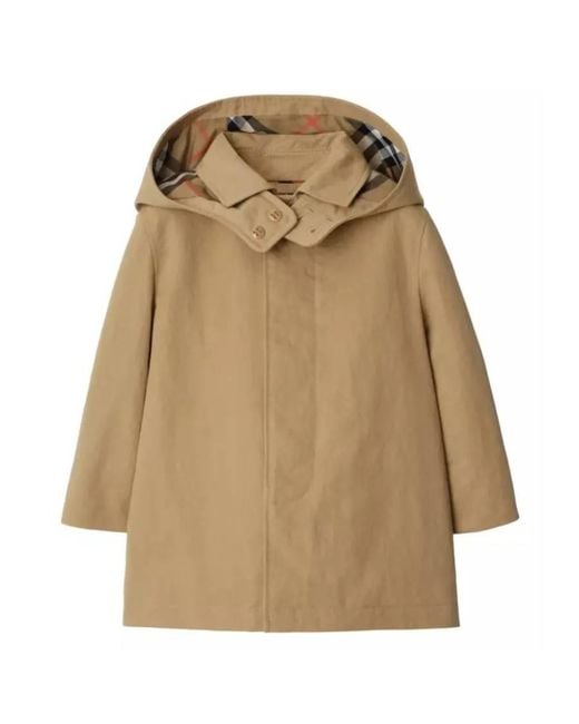 Burberry Natural Toddler Hadley Hooded Trench Coat for men