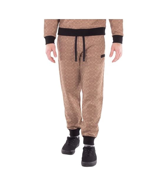 COACH Brown Signature Essential Joggers for men