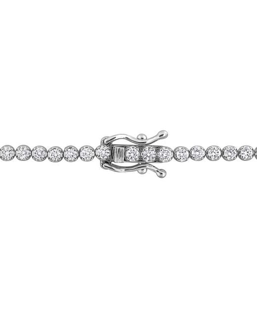Created Forever Green 3 1/2 Ct Tgw Oval Created Emerald And 1 3/8 Ct Tw Lab Grown Diamond Tennis Bracelet for men