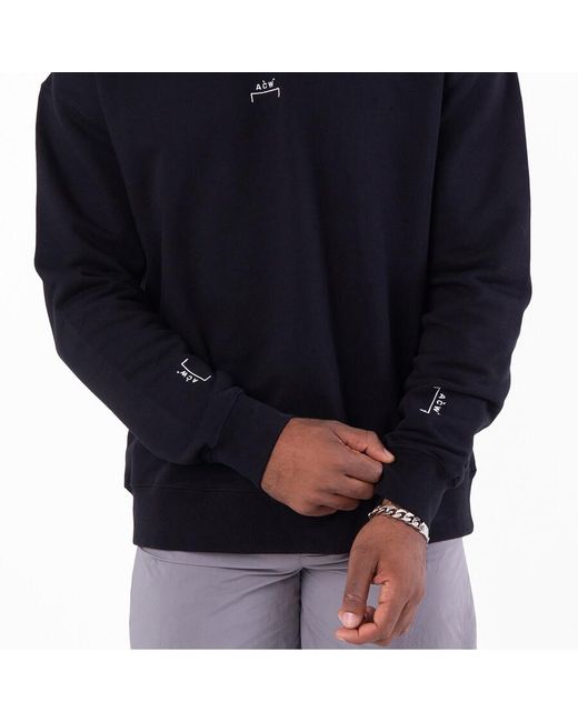 A_COLD_WALL* Black Essential Cotton Jersey Sweatshirt for men