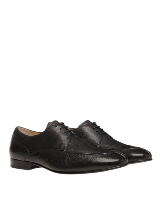 Bally Brown Suisse Leather Derby Shoes, Brand Size 5 Us for men