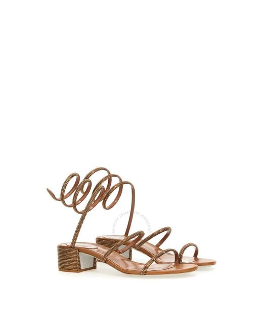Rene Caovilla Multicolor Rene Caovilla Cleo Crystal-Embellished Sandals