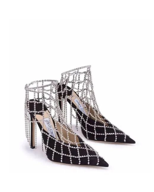 Jimmy Choo Multicolor Scotty 110Mm Pumps Wiith Draping Crystals, Brand Size 36 Us
