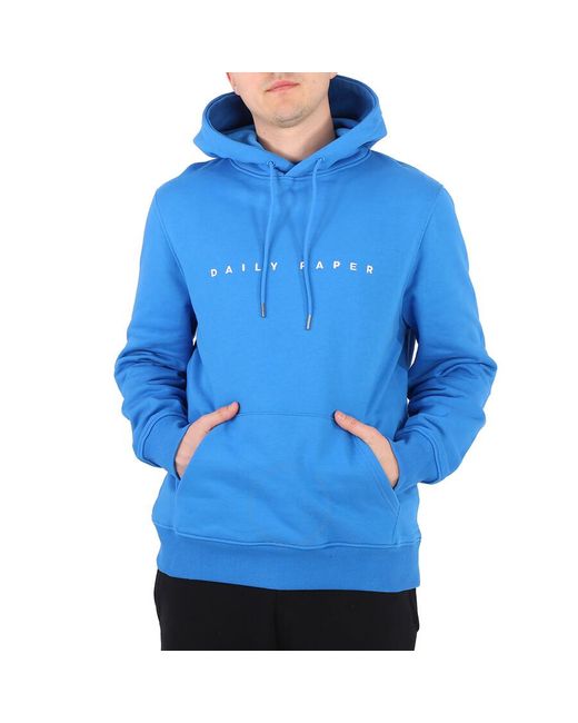 Daily Paper Blue French Alias Cotton Hoodie for men