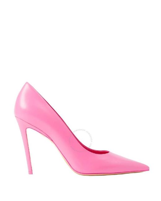 Burberry Pink Pointed-Toe Heel Pumps, Brand Size 37.5 (Us