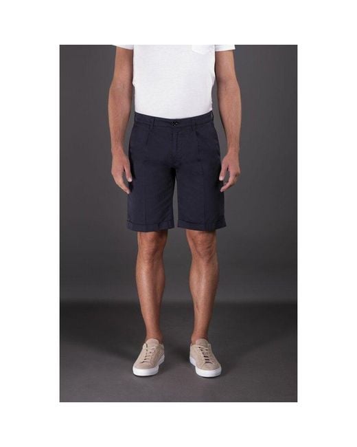 Moorer Blue Tailored Shorts for men