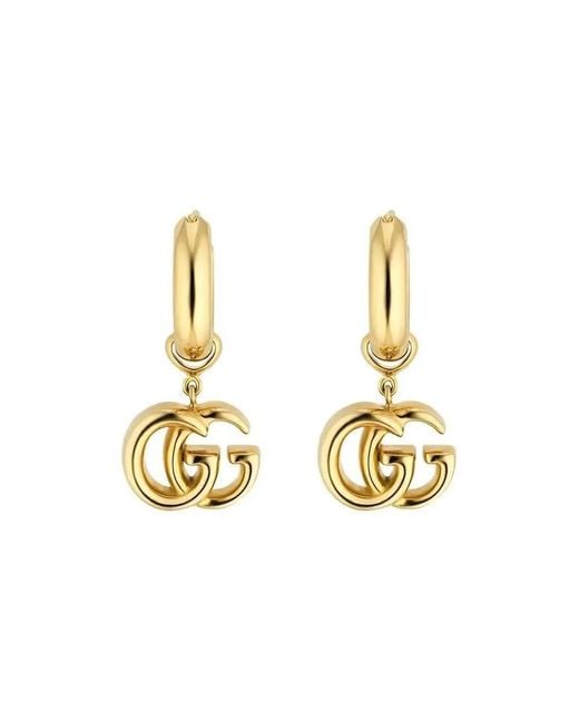 Gucci Metallic Gg Running Earrings for men
