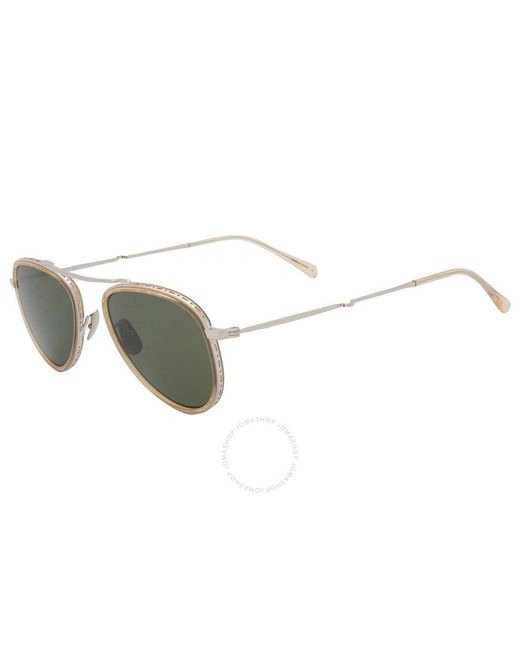 Mr. Leight Green Ichi S Polarized G15 Pilot Sunglasses Ml4006 Smt-plt-smt/g15glssplr 51