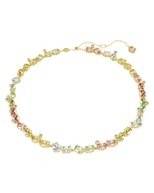 Swarovski Metallic Gema Tennis Mixed Cuts Necklace
