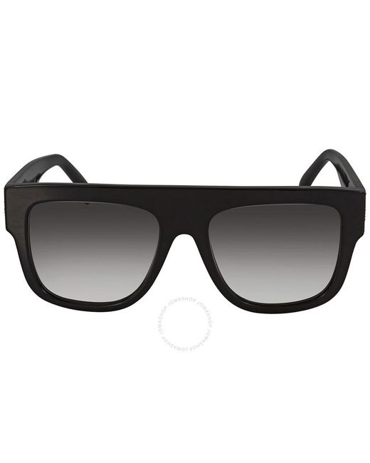 Alaïa Black Azzedine Grey Gradient Rectangular Sunglasses Aa0010s 001 54