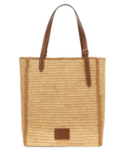 Anya Hindmarch Natural Small "Eyes" Tote Bag