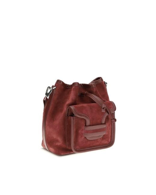 Pierre Hardy Red Calf Leather Bucket Bag