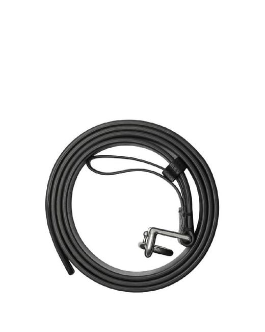 Burberry Black Buckled Belt With Rocking Horse Detail for men