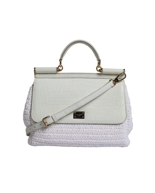 Dolce & Gabbana White Dolce & Gabbana Crossbody Bag for men
