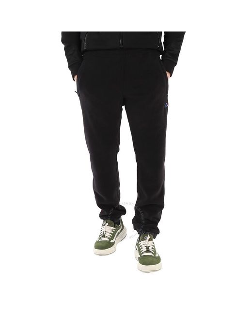 Moncler Black Logo-patch Reversible Padded Track Pants for men