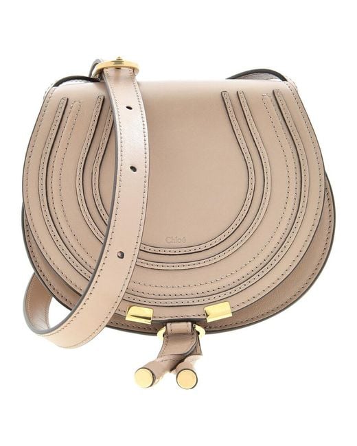 Chloé Natural Small Marcie Saddle Bag