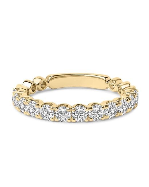 Haus of Brilliance Metallic 14K 1.00 Cttw Round Diamond Prong Set Wedding Band