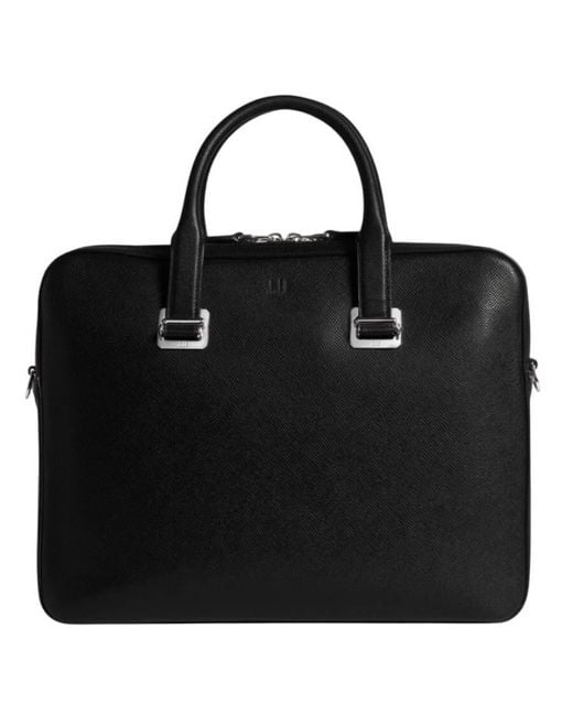 Dunhill Black Cadogan Slim Single Document Case for men